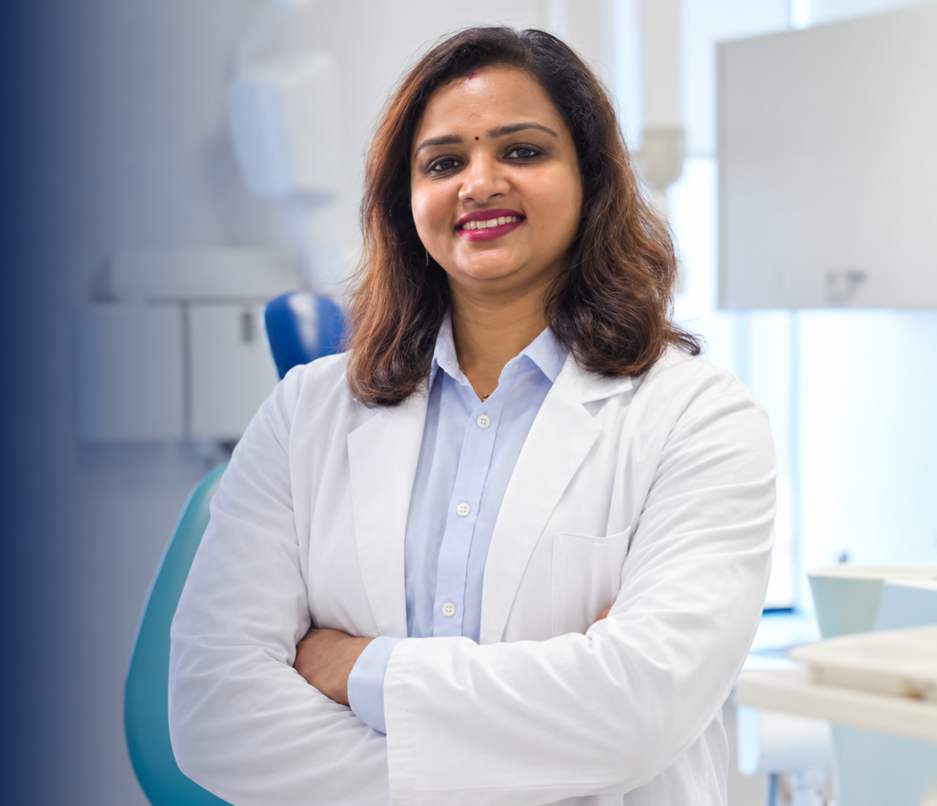 Dr. Athira Sreeraj in the clinic