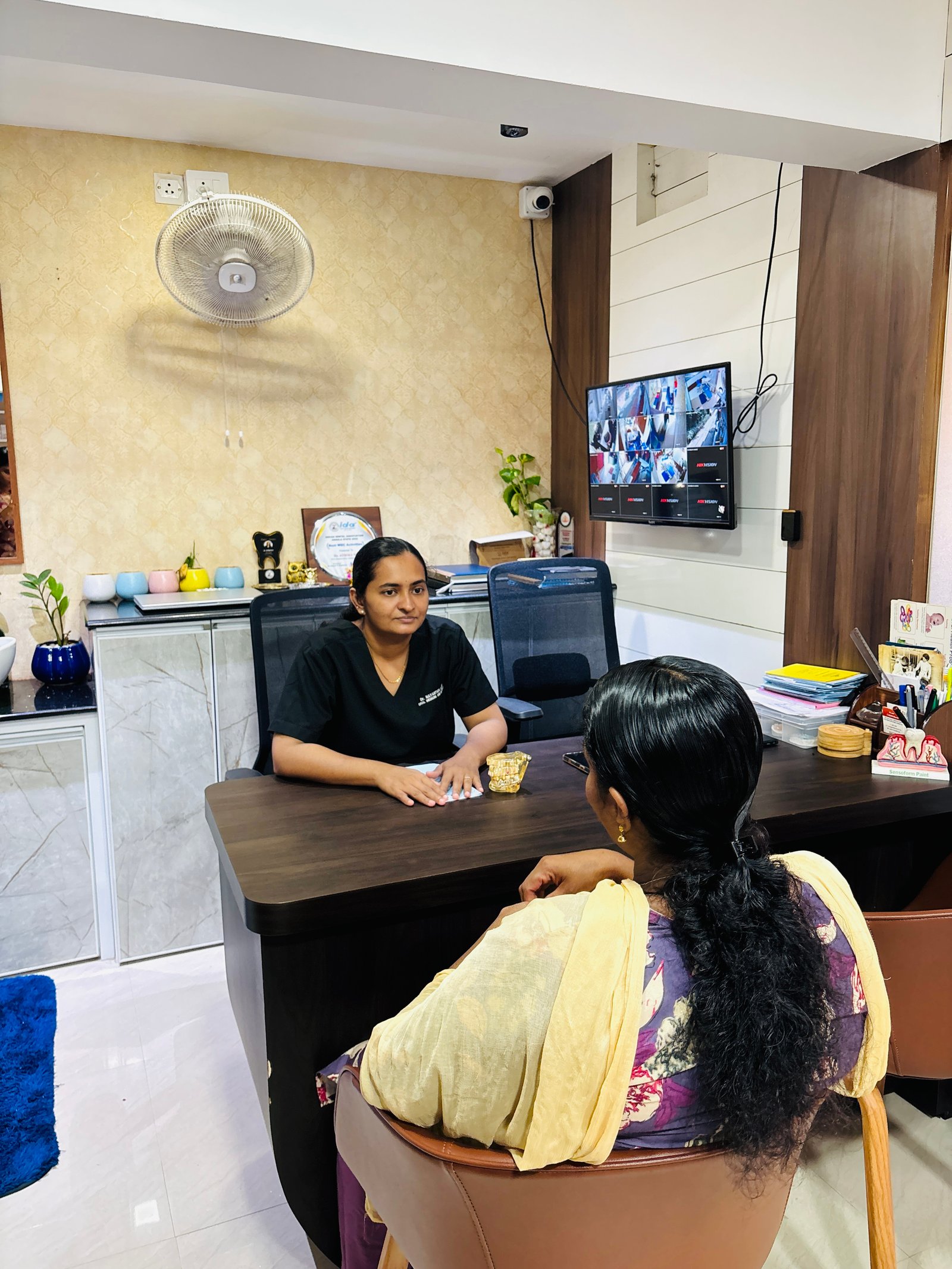 Reception at Adhithi Poly Clinic
