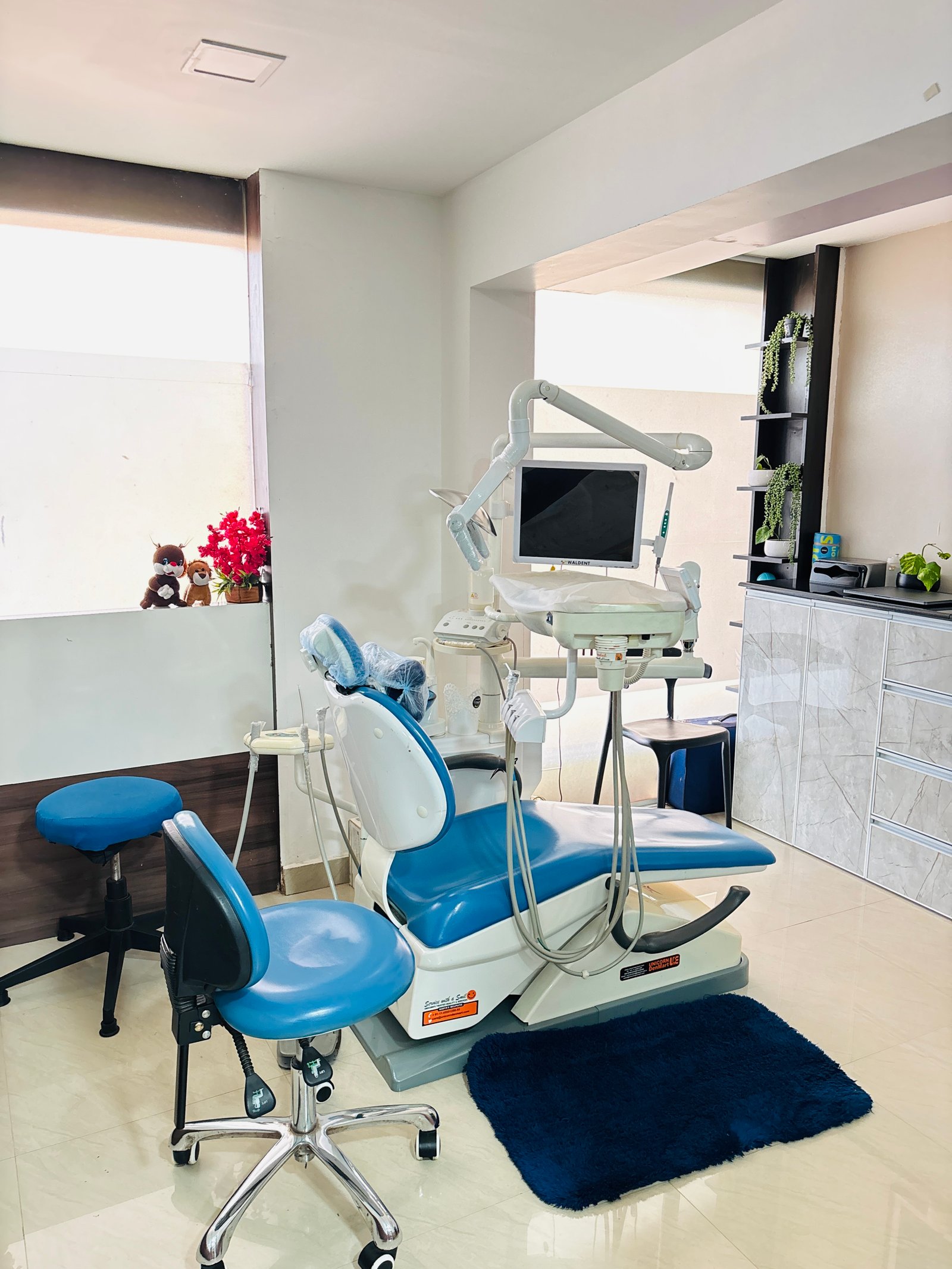 Consultation area at Adhithi Poly Clinic